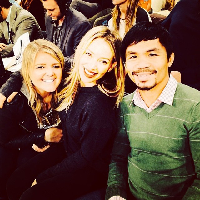 3 mei: Les goooooo! @mannypacquiao 💪🏻👊🏻👍🏻 #mayweathervspacquiao
