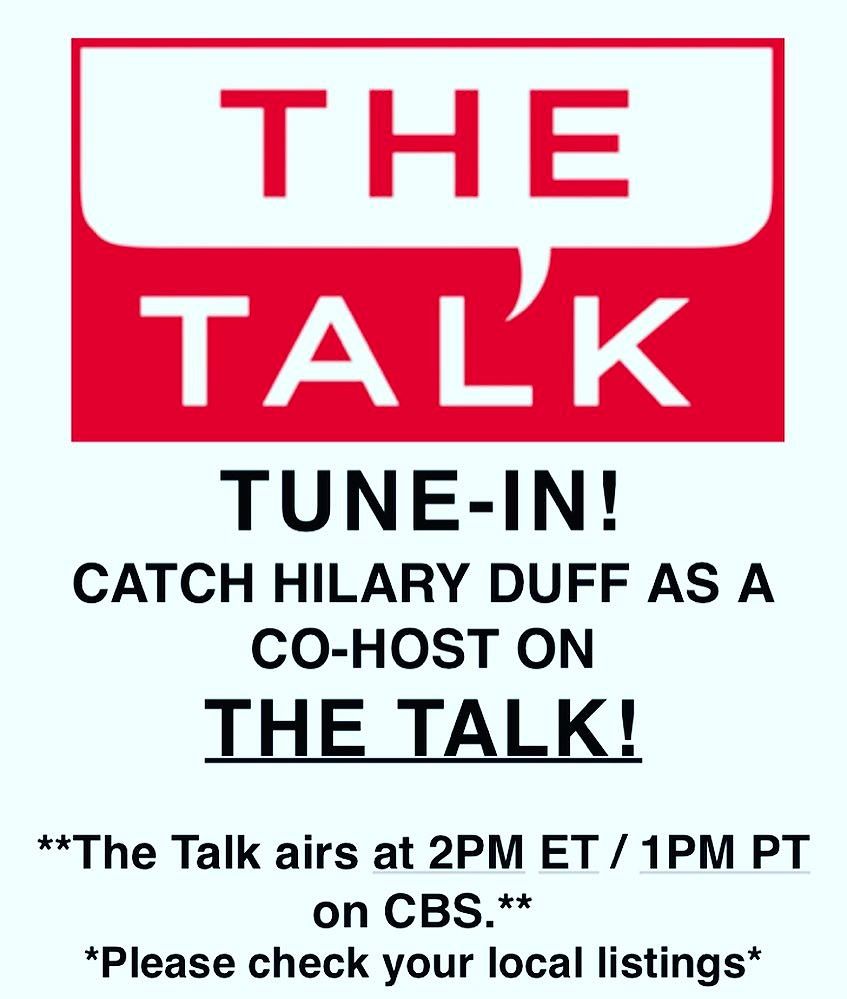 01 februari: Seriously excited to be back on @thetalkcbs they are the bessttt!❤️ don't forget to tune in tomorrow x

