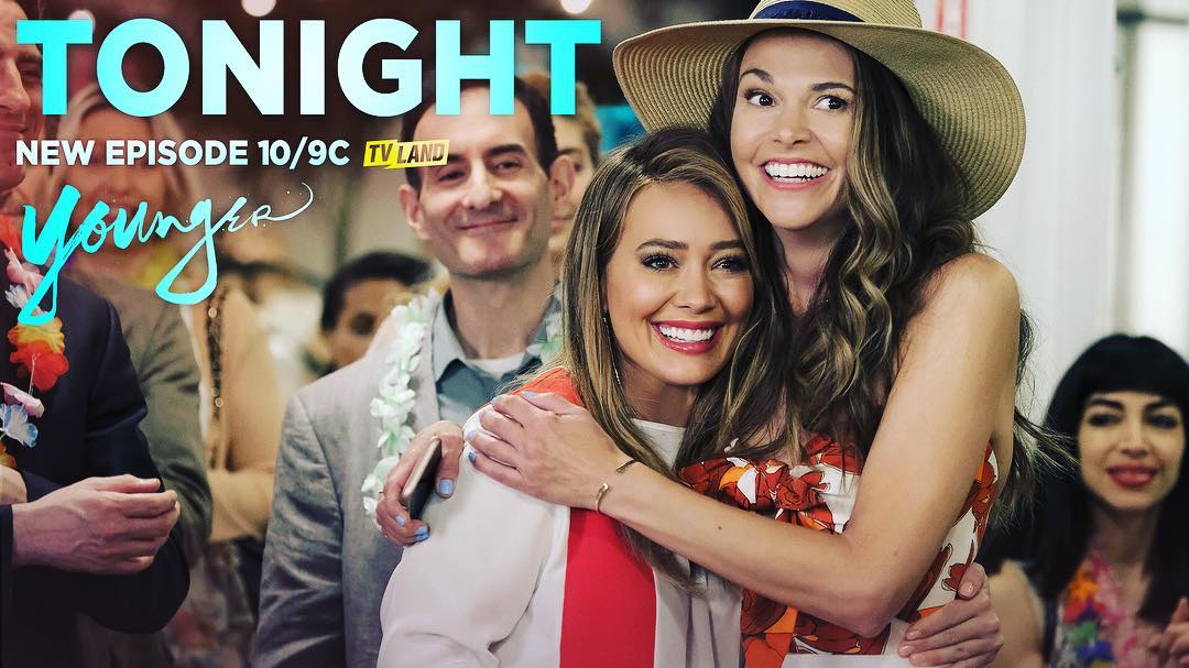 12 juni: This is such a great season. Are you guys ready for tonight!? All new @YoungerTV 10/9c on @tvland! #YoungerTV #HeKnows
