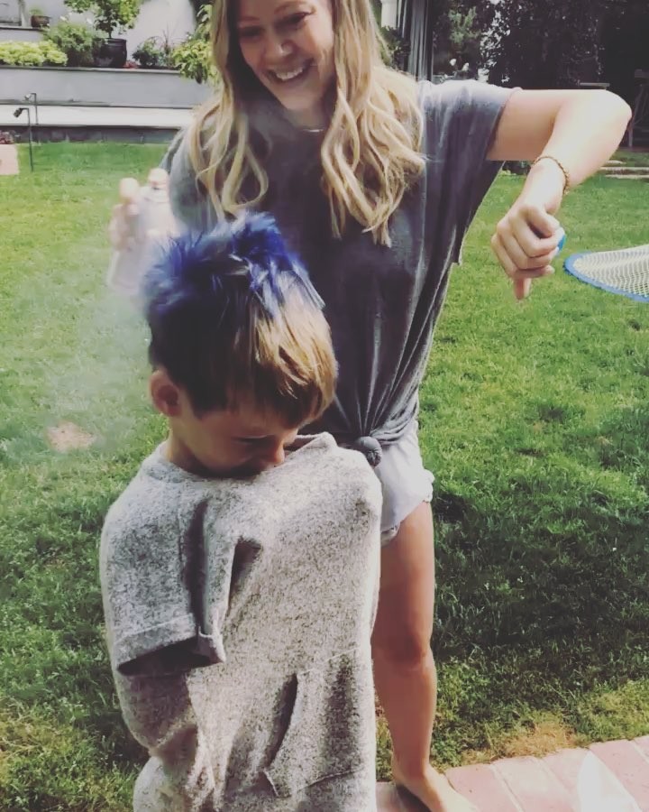 27 juni: Crazy hair day at camp 💙💙💙
