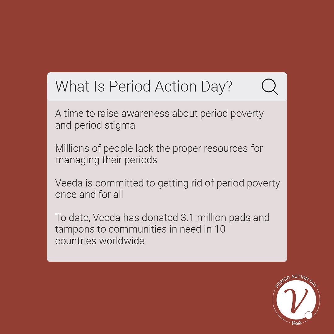 10 oktober: The time for ACTION is now! Join me in taking a stand against period poverty. My company @veedanatural and I are teaming up with @periodmovement for the Veeda In Action initiative. From October 10 to October 25 (my daughter Banks’ birthday!), for every subscription box purchased, we'll donate one subscription box of safe, eco-friendly period care essentials to someone in need. I specifically chose my daughter’s birthday as the end date for this initiative because it’s important that we empower all of our children to understand that our periods are NOTHING to be ashamed about. Ready to join the movement? Visit Veedausa.com to learn more about how you can make a difference and help end period poverty once and for all!
