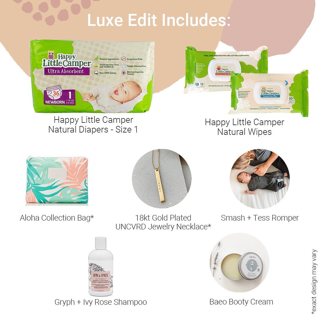 18 november: Hi friends! If you’re feeling a little stressed about holiday shopping this year (*raises hand*), I have the perfect option for you... Say hello to my curated gift boxes for @happylittlecamperbaby 🎁  They come in two styles, the Baby Essentials Edit and the Luxe Edit, and they’re both filled with goodies that I picked out personally and am absolutely obsessed with 😍 Treat yourself or your loved ones to these limited editions. Link in bio ❤️

#TheEditByHilaryDuff

Special thanks to my favorite brands for teaming up on this very special project with me! 
@uncvrdjewelry 
@gryphandivyrose
@smashtess
@baeobaby
@alohacollection
