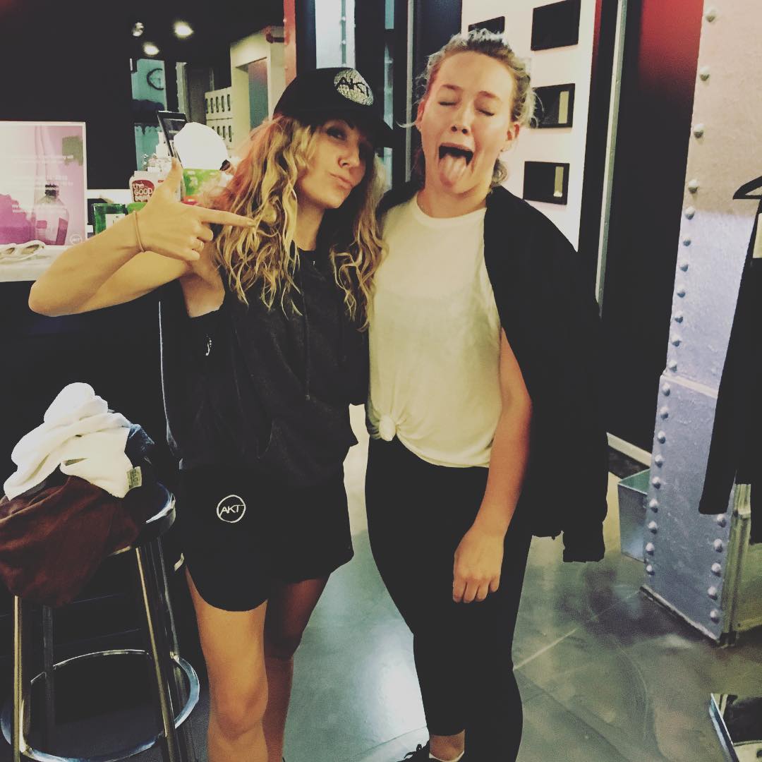 14 juli: @theannakaiser she got me good! Damn good. what a werk out 😘😘😘😘
