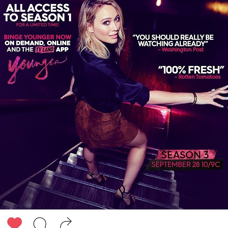 29 augustus: Well if rotten tomatoes says it's good..... @youngertv ❤️❤️❤️❤️here we come.... Back at ya. Juicy and delicious #season3

