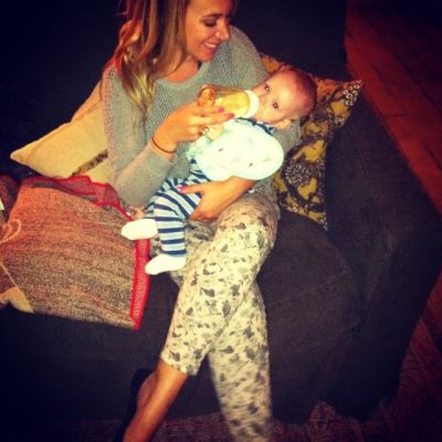 07 februari: #TBT Auntie & Luc. I can't believe how big my sweet nephew Luca is already! Miss these baby days!
